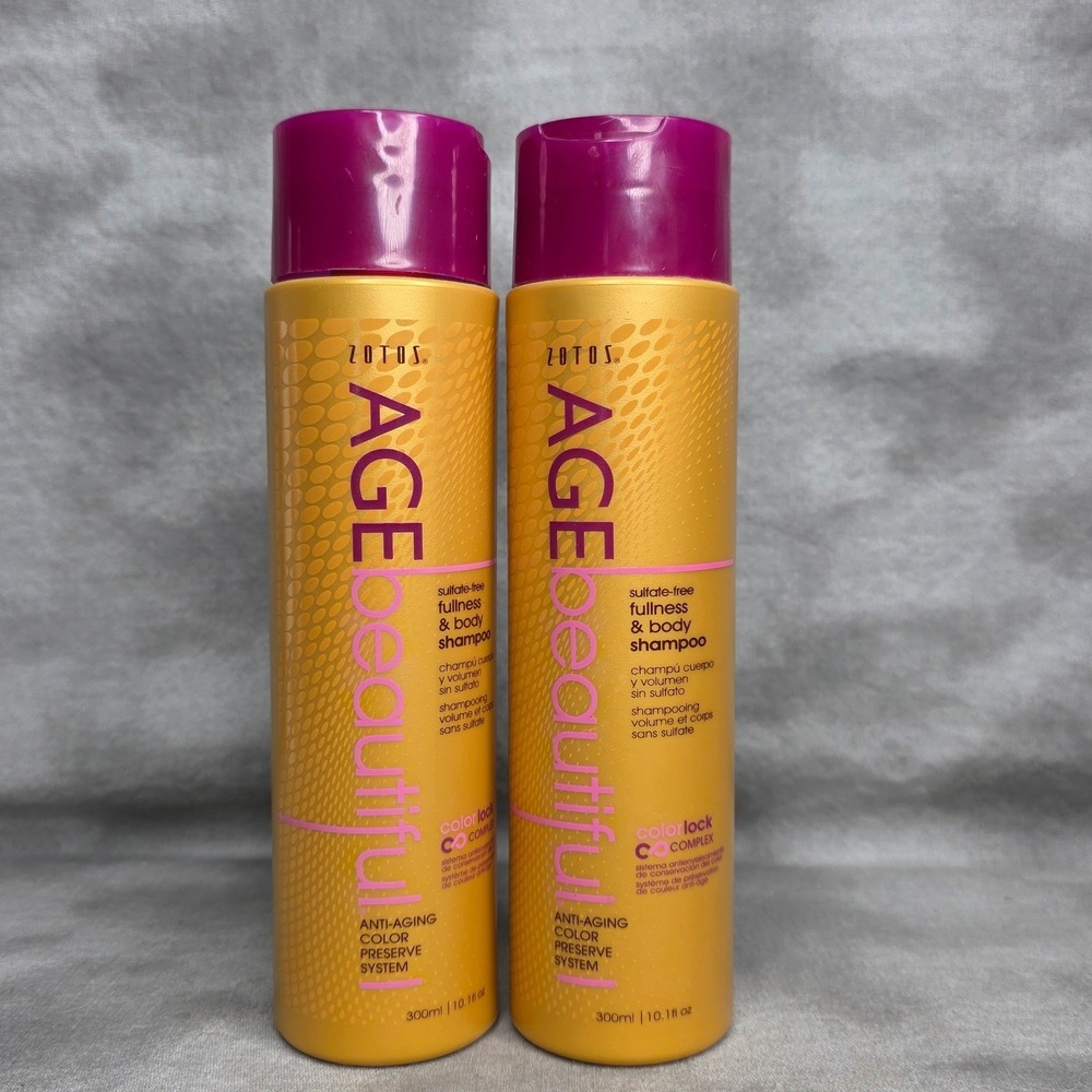 (X2) Zotos Age Beautiful Color Protect Fullness & Body Shampoo 10.1 fl oz